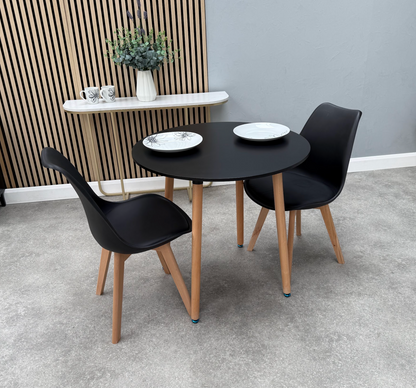 Jamie Lorenzo Halo Round Dining Set of 2
