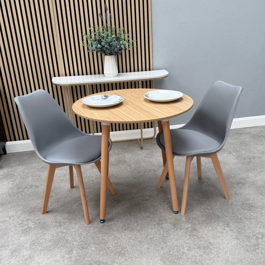 Jamie Lorenzo Halo Round Dining Set of 2