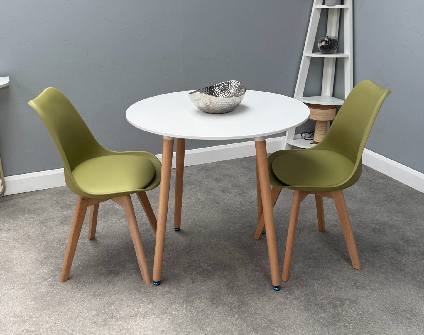 Jamie Lorenzo Halo Round Dining Set of 2