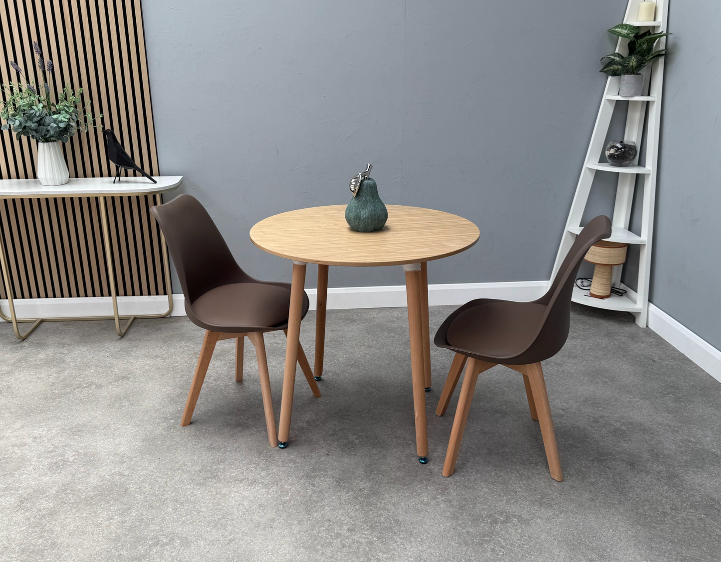 Jamie Lorenzo Halo Round Dining Set of 2