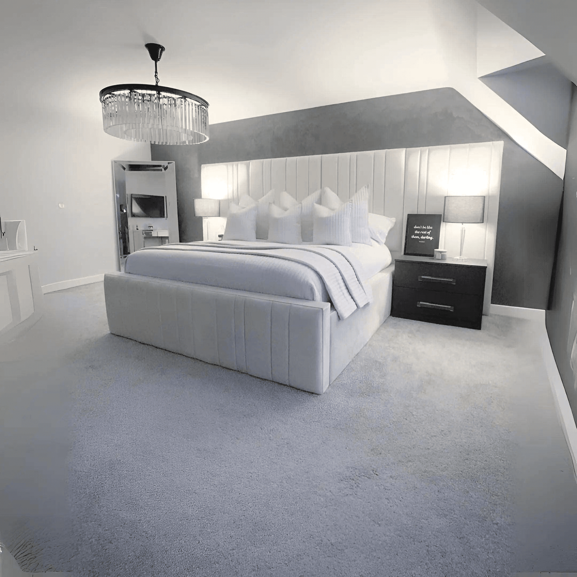 Sephora Wide Panel Bed UK Beds Direct ltd