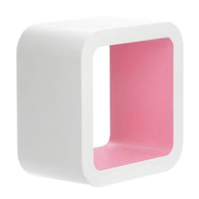 Set Of Three Varied White Wall Cubes House, Home & Garden
