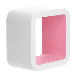 Set Of Three Varied White Wall Cubes House, Home & Garden