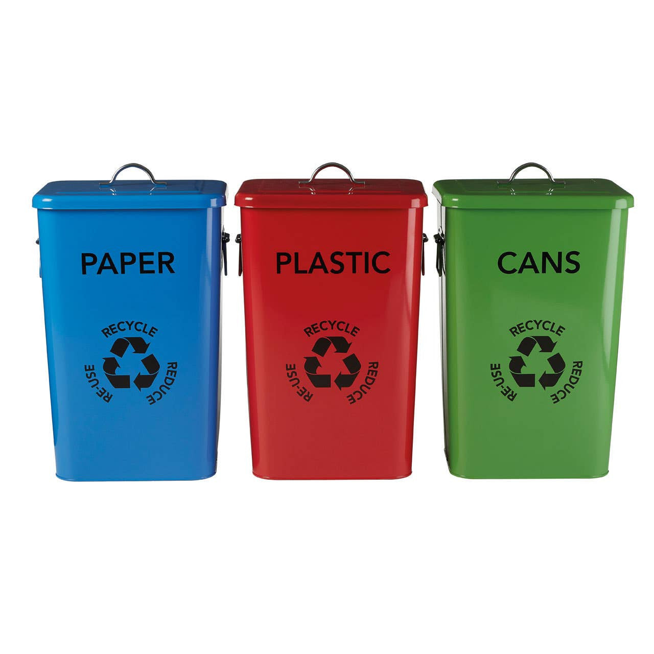 Set of 3 Recycle Logo Bins House, Home & Garden