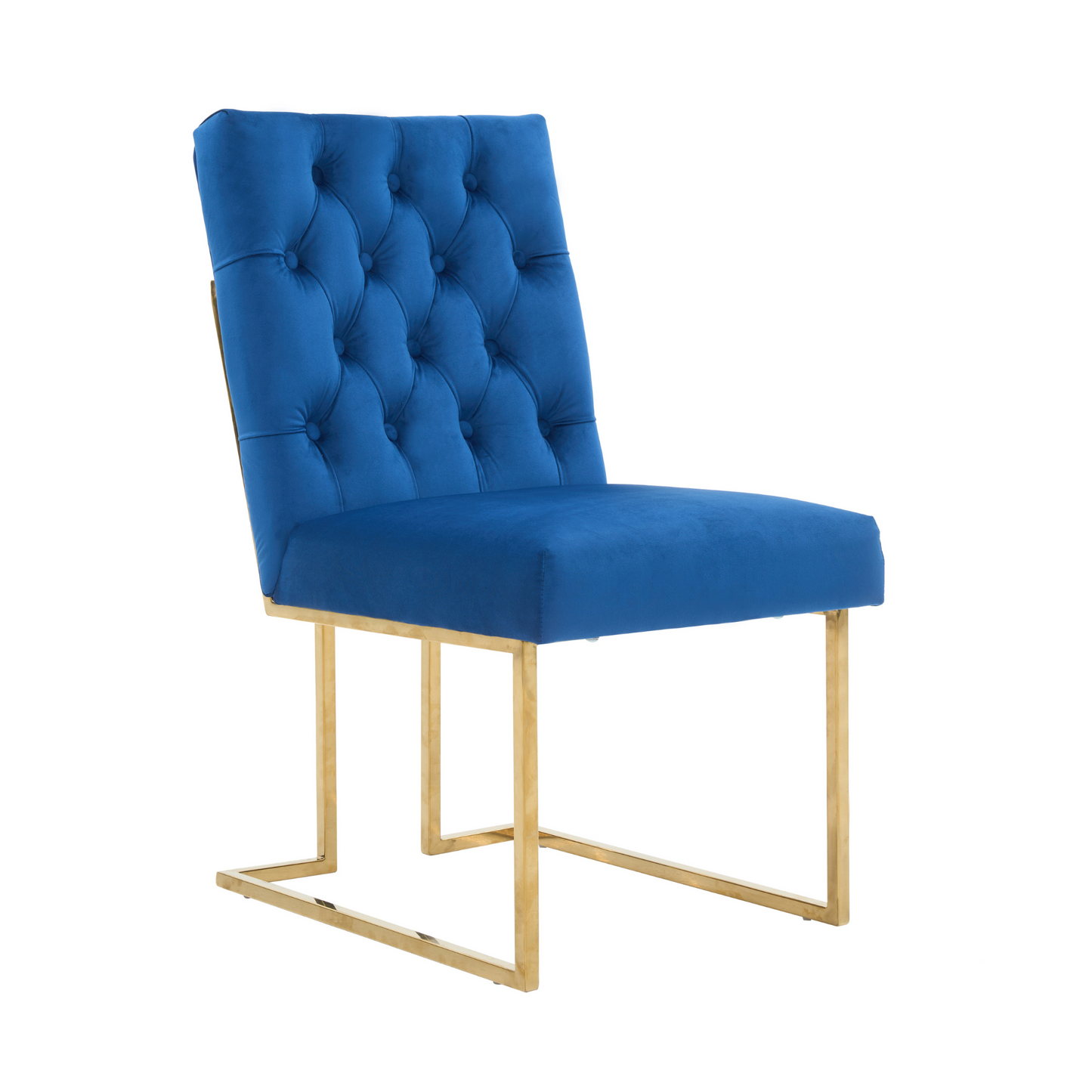 Siena Tufted Velvet Dining Chair – Gold Frame, Modern Luxury Accent PN Home