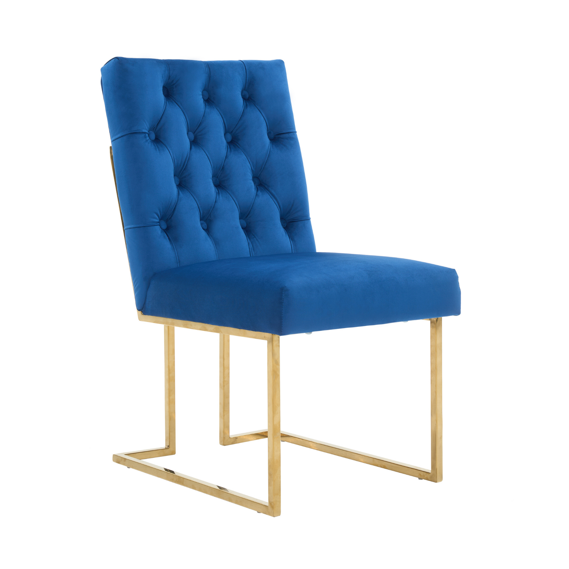 Siena Tufted Velvet Dining Chair – Gold Frame, Modern Luxury Accent PN Home
