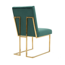 Siena Tufted Velvet Dining Chair – Gold Frame, Modern Luxury Accent PN Home