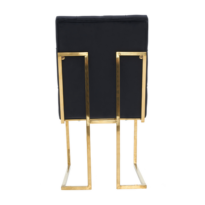 Siena Tufted Velvet Dining Chair – Gold Frame, Modern Luxury Accent PN Home