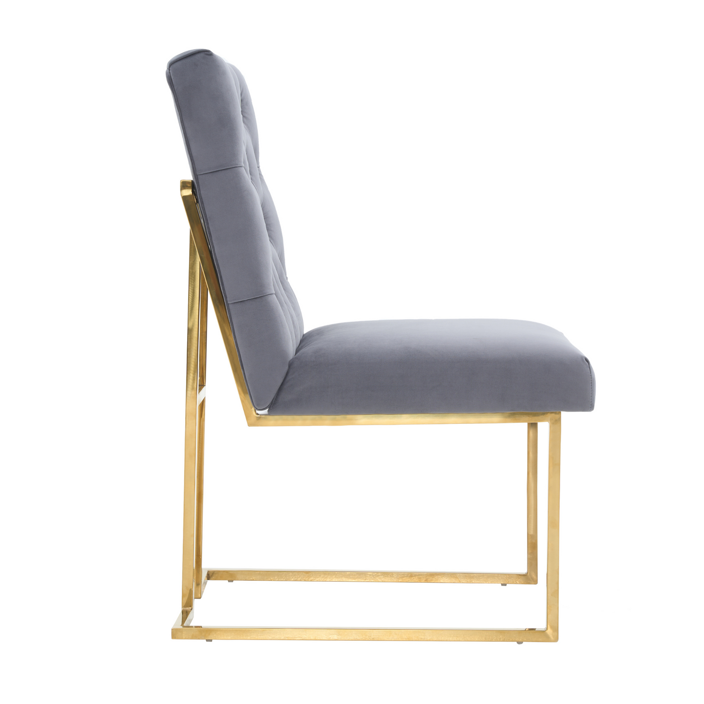 Siena Tufted Velvet Dining Chair – Gold Frame, Modern Luxury Accent PN Home
