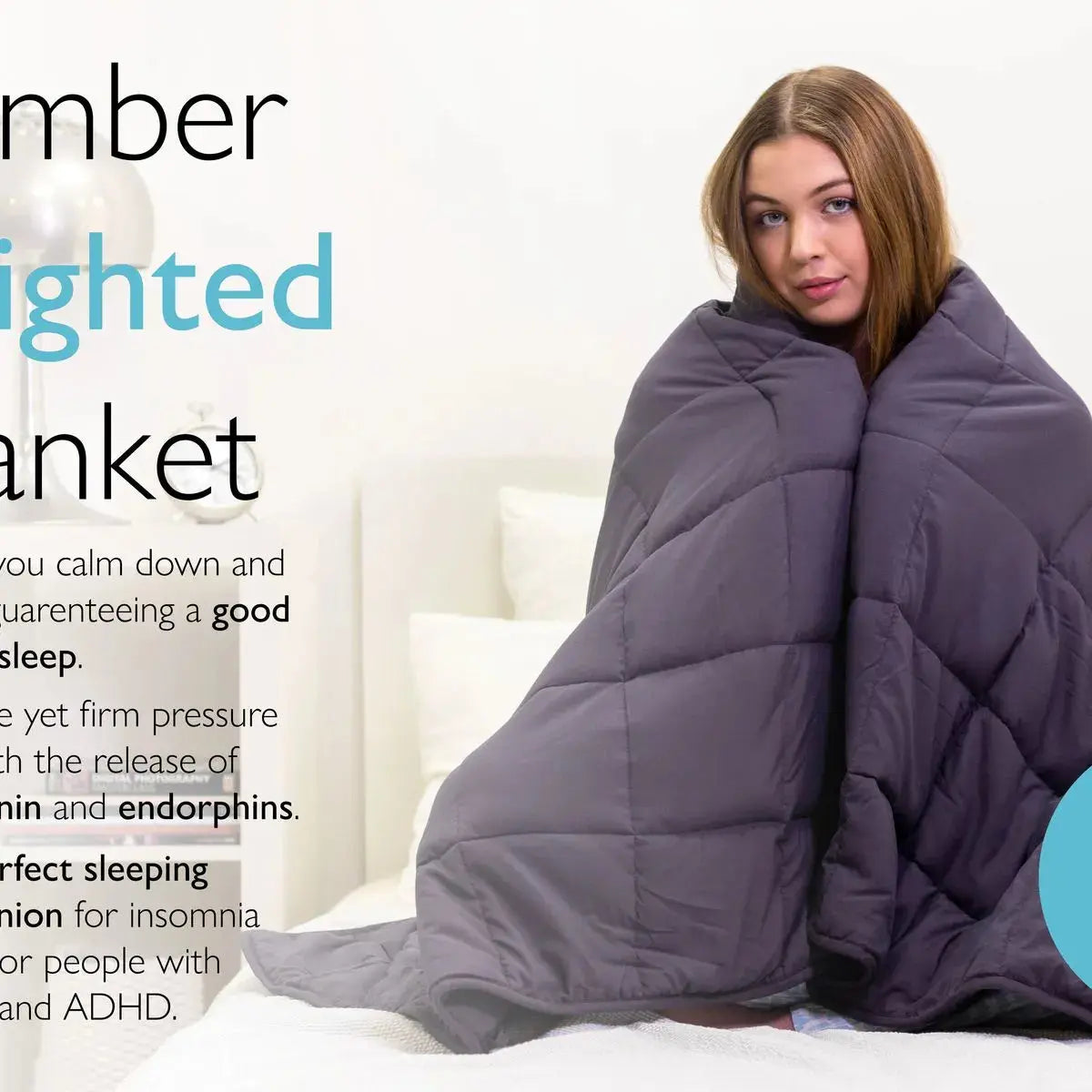 Slumber Weighted Blanket 7kg (152 x 203cm) AK Kin Garden Supplies