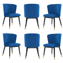 Sofina Modern Velvet Dining Chair with Tufted Back – Wooden Frame & Gold-Tipped Rubberwood Legs PN Home