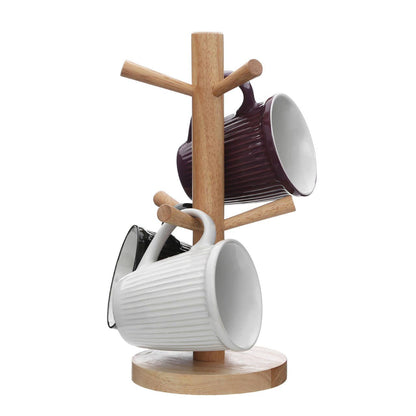 Soka Rubberwood 6 Cup Mug Tree House, Home & Garden