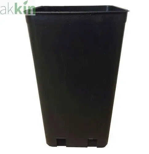 Square Pot Extra Deep Square 1.4lt - Black - AK Kin Garden Supplies