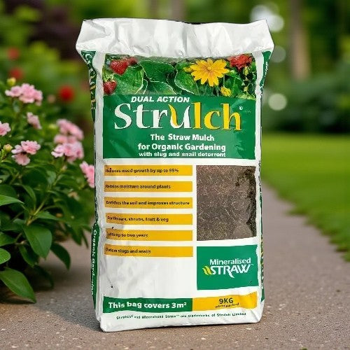 Strulch - Innovative Organic Straw Mulch 9kg AK Kin Garden Supplies