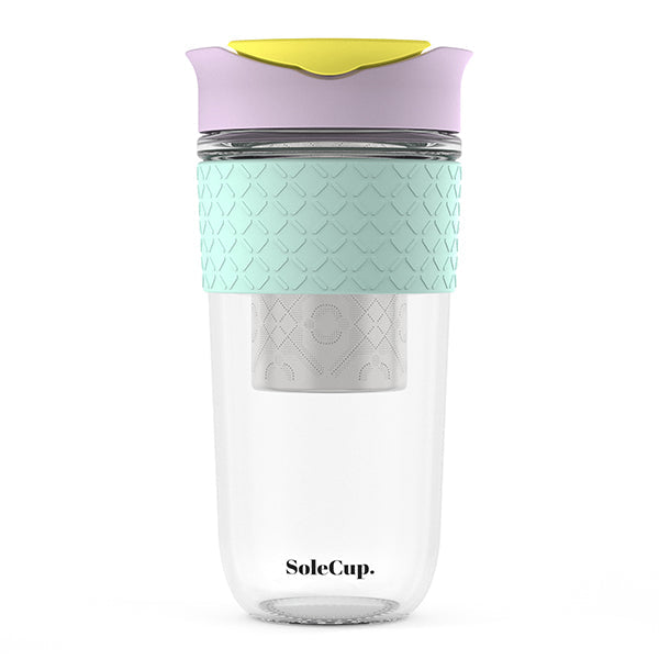The SoleCup Plus Tea Infuser - Large 530ml Cup - Blue & Purple House, Home & Garden