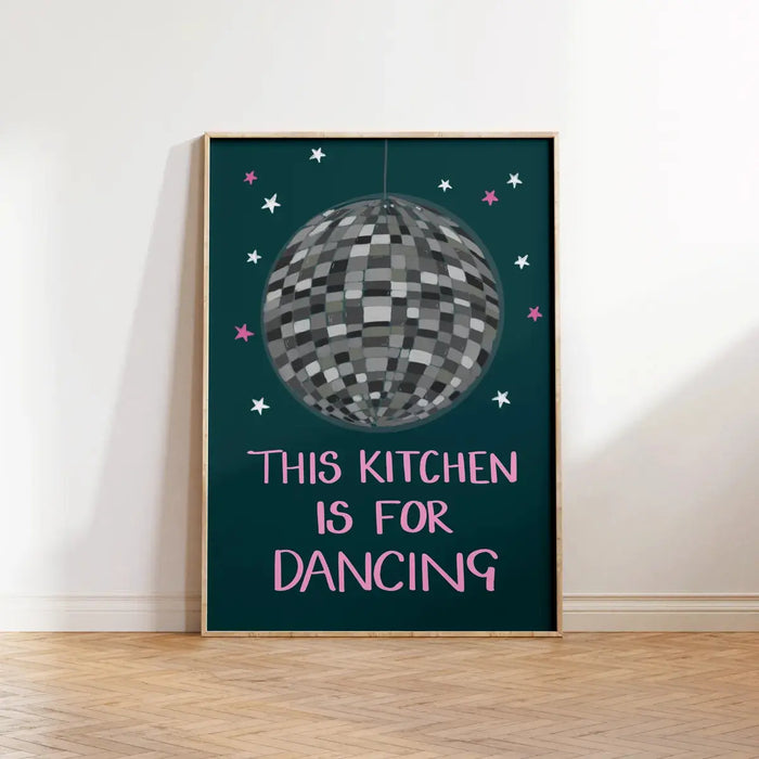 This Kitchen Is For Dancing' Print Wall Art A5 AK Kin Garden Supplies
