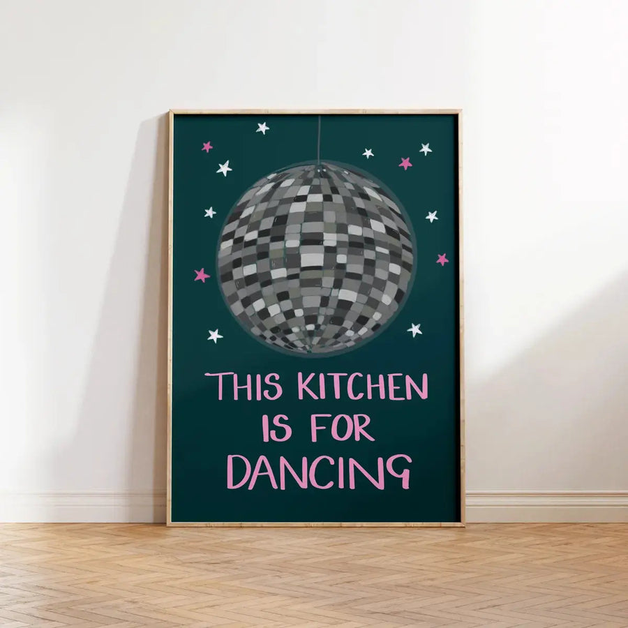 This Kitchen Is For Dancing' Print Wall Art A5 AK Kin Garden Supplies