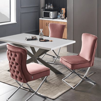 Trafalgar Velvet Dining Chair PN Home