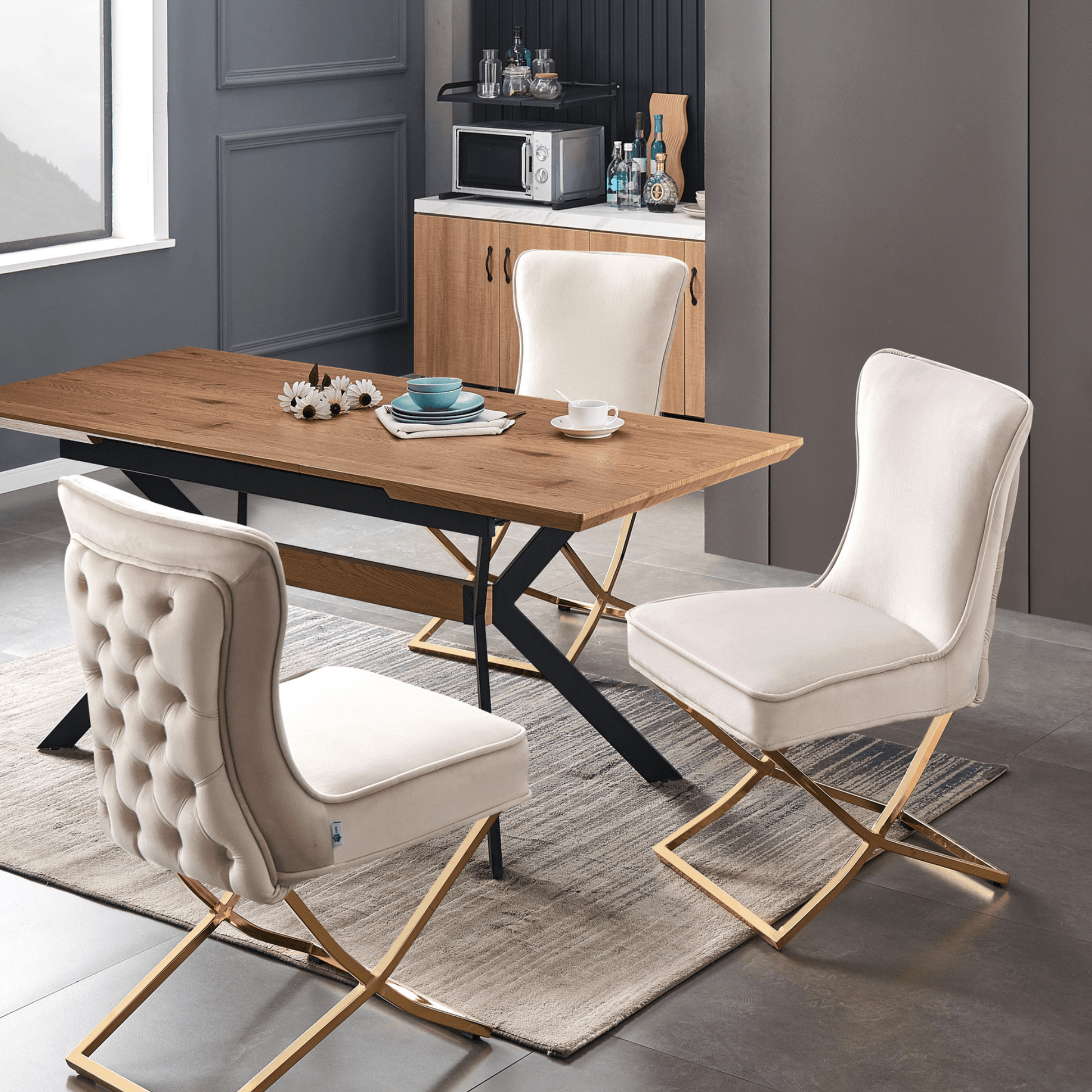 Trafalgar Velvet Dining Chair PN Home