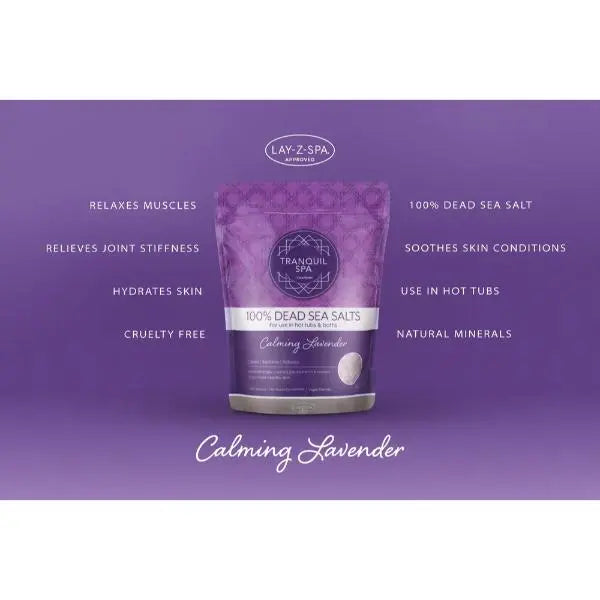 Tranquil Spa Dead Sea Salts 1kg - Lavender AK Kin Garden Supplies