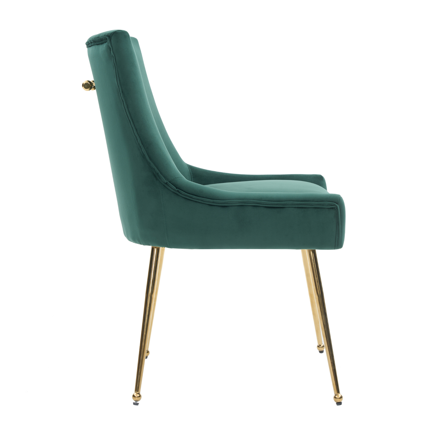 Viviana Velvet Dining Chair – Gold Legs, Ring Handle & Modern Accent PN Home