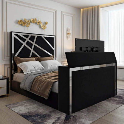 Valencia Luxe TV Bed Frame with Optional Storage & Remote-Controlled Lift | UK Beds Direct UK Beds Direct ltd
