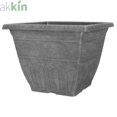 Valencia Planter Square 12"  Faux Concrete AK Kin Garden Supplies