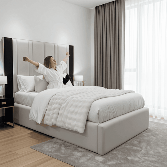 Verona Elegance Bed Frame – Luxury Upholstered Bed for Modern Bedrooms UK Beds Direct ltd