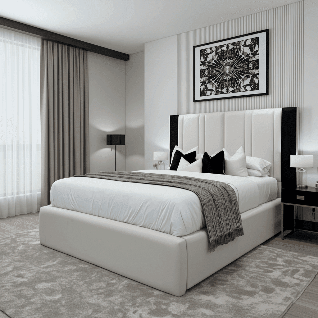 Verona Elegance Bed Frame – Luxury Upholstered Bed for Modern Bedrooms UK Beds Direct ltd