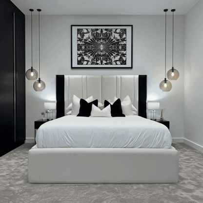 Verona Elegance Bed Frame – Luxury Upholstered Bed for Modern Bedrooms UK Beds Direct ltd