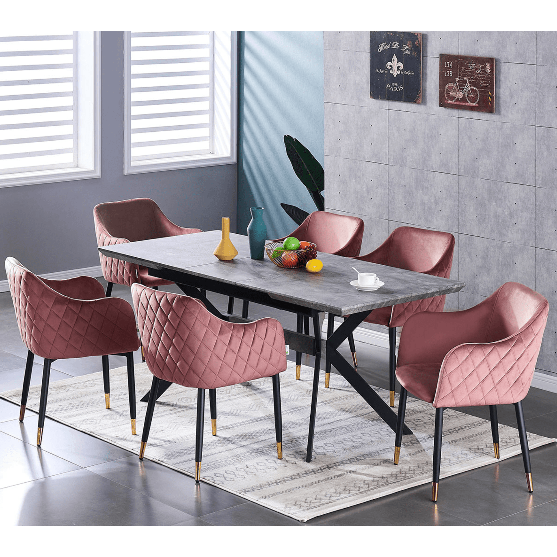 Verona LUX velvet dining chair PN Home