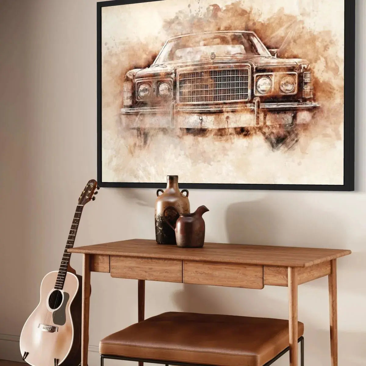 Vintage Car Prints A3 Wall Print Picture AK Kin Garden Supplies