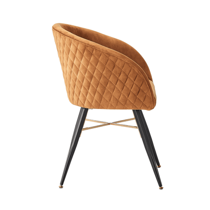 Vittorio LUX Velvet Dining Chair with Metal Legs - Perfect for Dining Room Living Room PN Home
