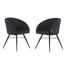 Vittorio LUX Velvet Dining Chair with Metal Legs - Perfect for Dining Room Living Room PN Home