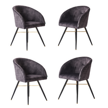 Vittorio LUX Velvet Dining Chair with Metal Legs - Perfect for Dining Room Living Room PN Home