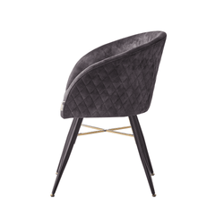 Vittorio LUX Velvet Dining Chair with Metal Legs - Perfect for Dining Room Living Room PN Home