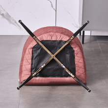 Vittorio LUX Velvet Dining Chair with Metal Legs - Perfect for Dining Room Living Room PN Home