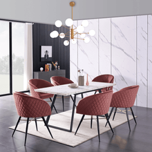 Vittorio LUX Velvet Dining Chair with Metal Legs - Perfect for Dining Room Living Room PN Home