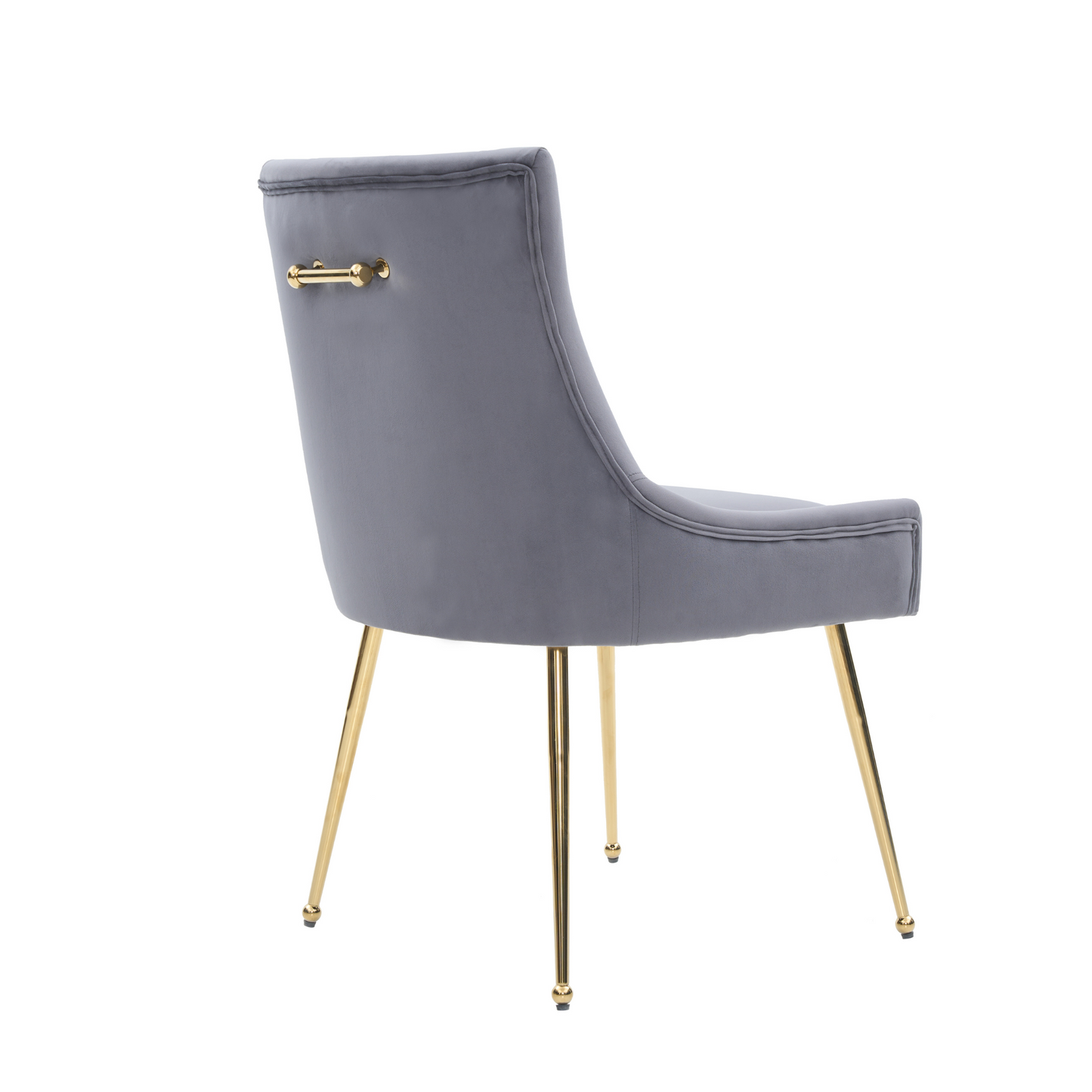 Viviana Velvet Dining Chair – Gold Legs, Ring Handle & Modern Accent PN Home