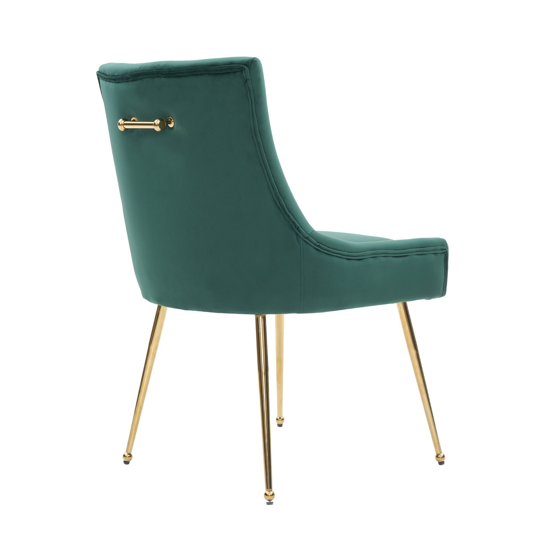Viviana Velvet Dining Chair – Gold Legs, Ring Handle & Modern Accent PN Home