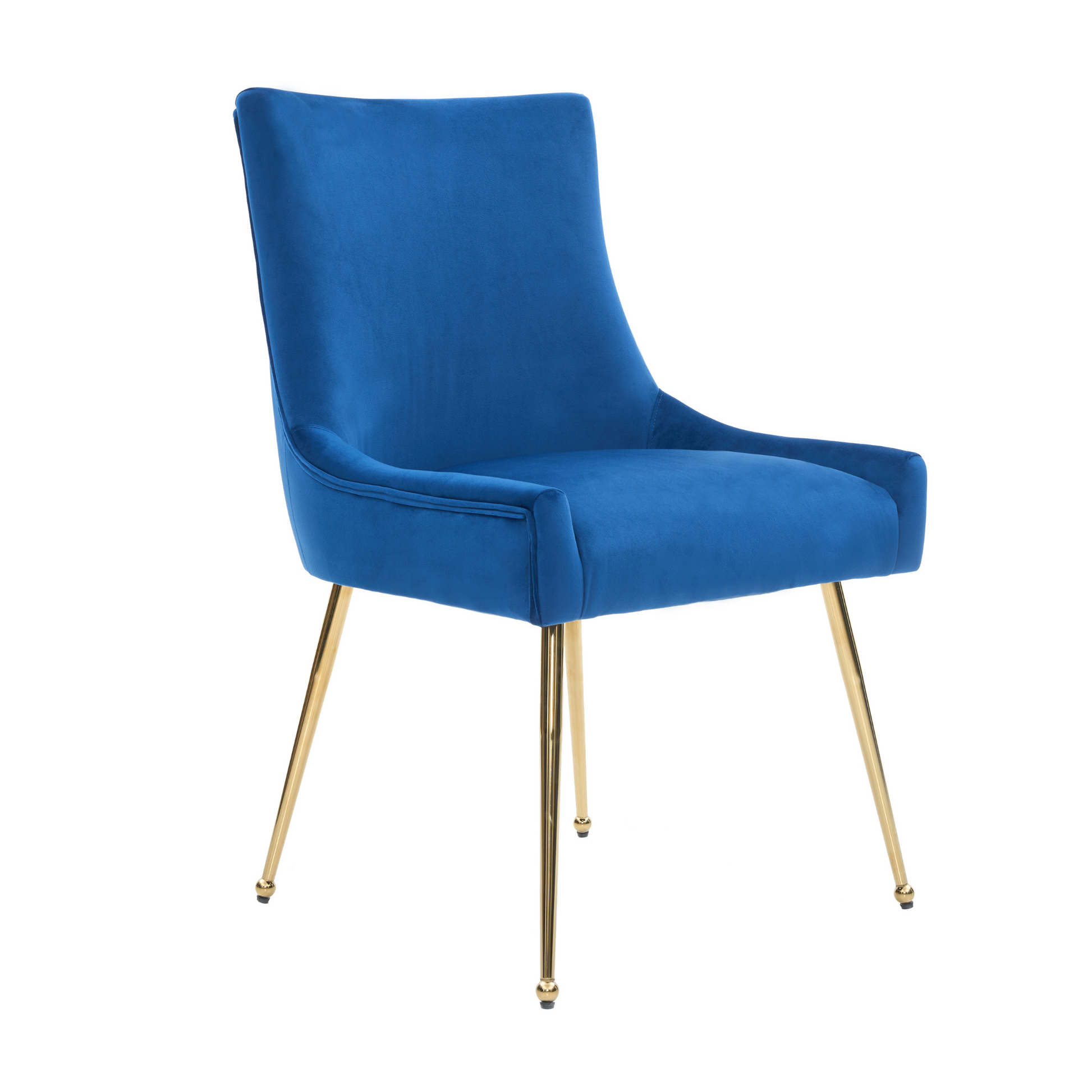 Viviana Velvet Dining Chair – Gold Legs, Ring Handle & Modern Accent PN Home