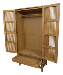 Melia Light Oak Wardrobe with Drawer