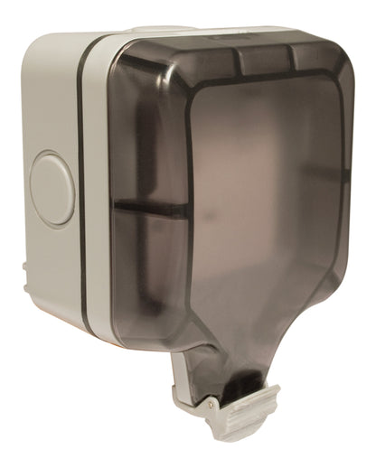 Weatherproof IP66 1 Gang 13A DP Switched Socket AK Kin Garden Supplies