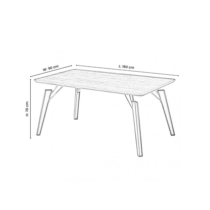 Windsor Cosmo Lux Dining Set | a Walnut Table and Set of 6 Chairs PN Home