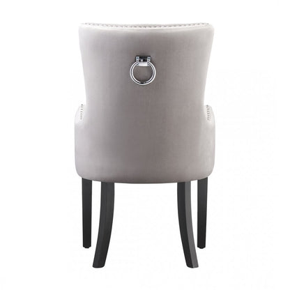 Windsor LUX Knocker Back Velvet Dining Chair w/ Armrests PN Home
