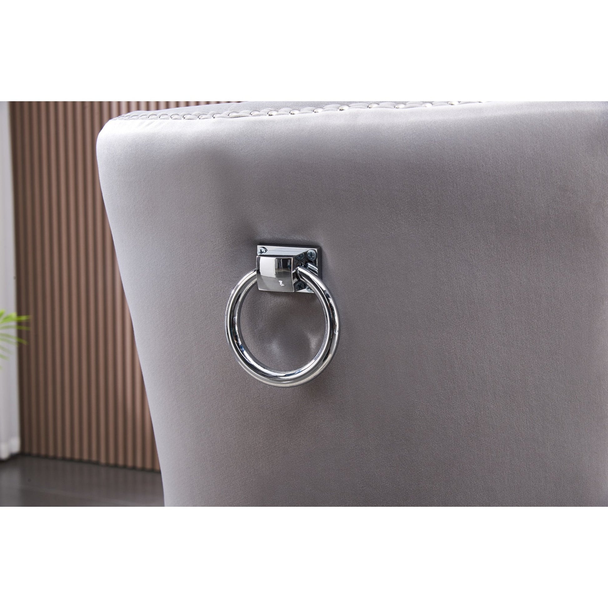 Windsor LUX Knocker Back Velvet Dining Chair w/ Armrests PN Home