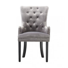 Windsor LUX Knocker Back Velvet Dining Chair w/ Armrests PN Home
