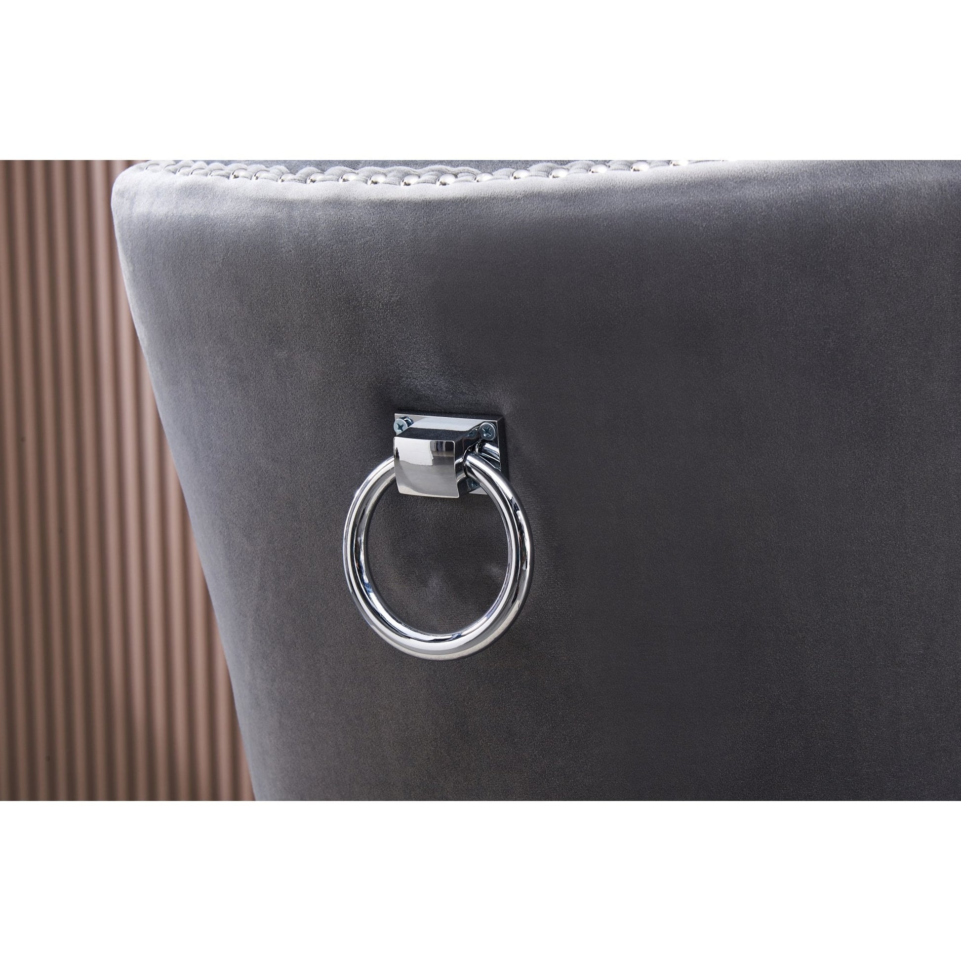 Windsor LUX Knocker Back Velvet Dining Chair w/ Armrests PN Home