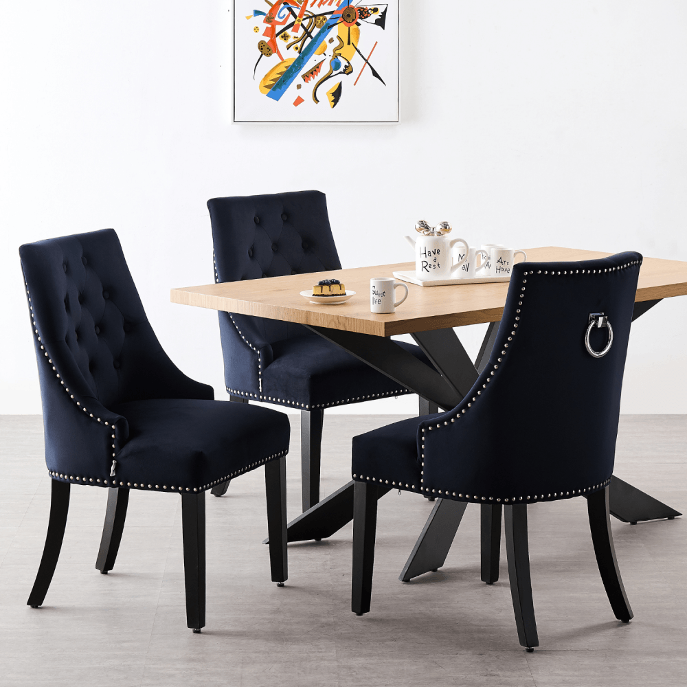 Windsor LUX Velvet Dining Chair Set of 2 PN Home