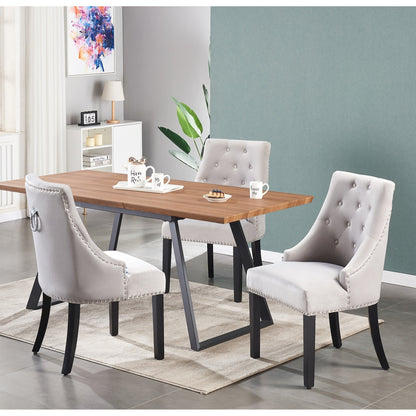 Windsor Toga Lux Dining Set | a Brown Table and Set of 4 Chairs PN Home